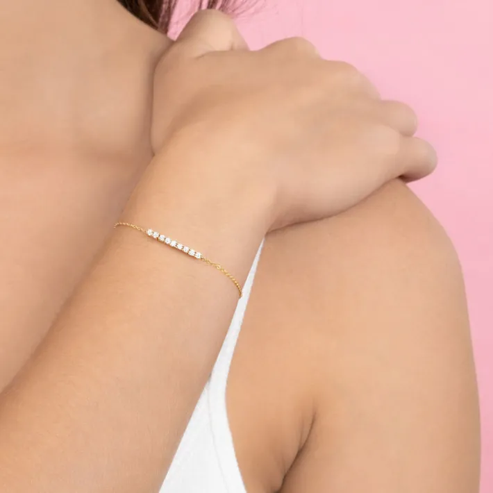 The Last Line Mini Tennis Bracelet