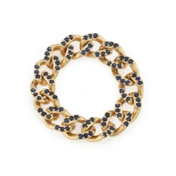 The Last Line Pavé Curb Link Ring