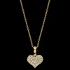 The Last Line Pavé Heart Pendant