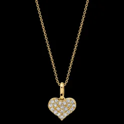 The Last Line Pavé Heart Pendant