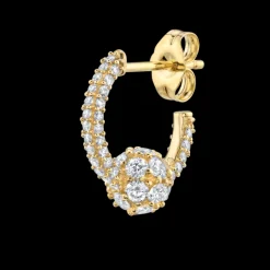 The Last Line Pavé Sphere Hoop