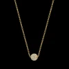 The Last Line Pavé Sphere Necklace