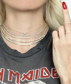 The Last Line Pavé Sphere Necklace