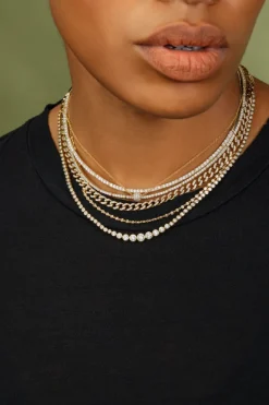 The Last Line Pavé Sphere Necklace