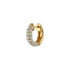 The Last Line Pavé Wide Hoop #4