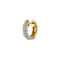 The Last Line Pavé Wide Hoop #4