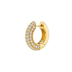 The Last Line Pavé Wide Hoop #3