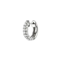 The Last Line Pavé Wide Hoop #4