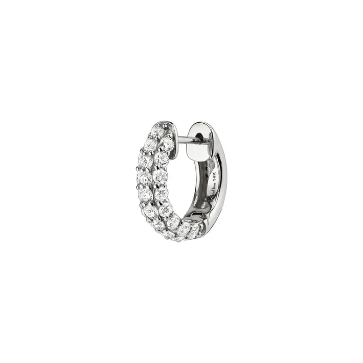The Last Line Pavé Wide Hoop #4