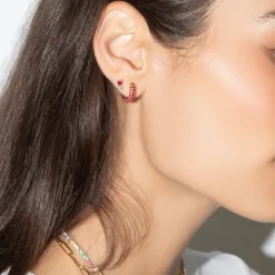 The Last Line Pavé Wide Hoop #4