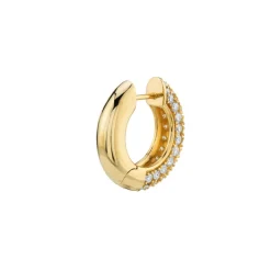 The Last Line Pavé Wide Hoop #3