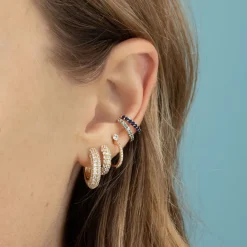 The Last Line Pavé Wide Hoop #4