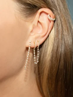 The Last Line Pavé Wide Hoop #4