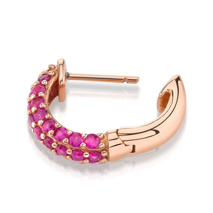 The Last Line Pavé Wide Hoop #4