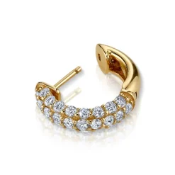 The Last Line Pavé Wide Hoop #4