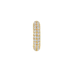 The Last Line Pavé Wide Hoop #3