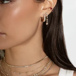 The Last Line Pear Drop Chain Earring