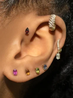 The Last Line Pear Stud Earring