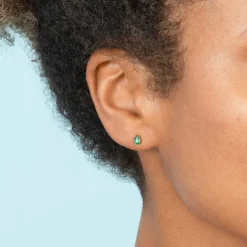 The Last Line Pear Stud Earring