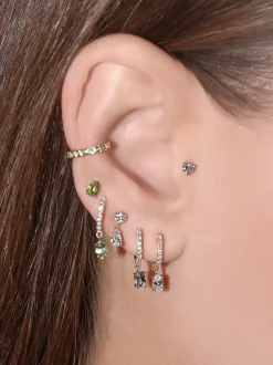 The Last Line Pear Stud Earring
