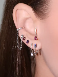 The Last Line Pear Stud Earring
