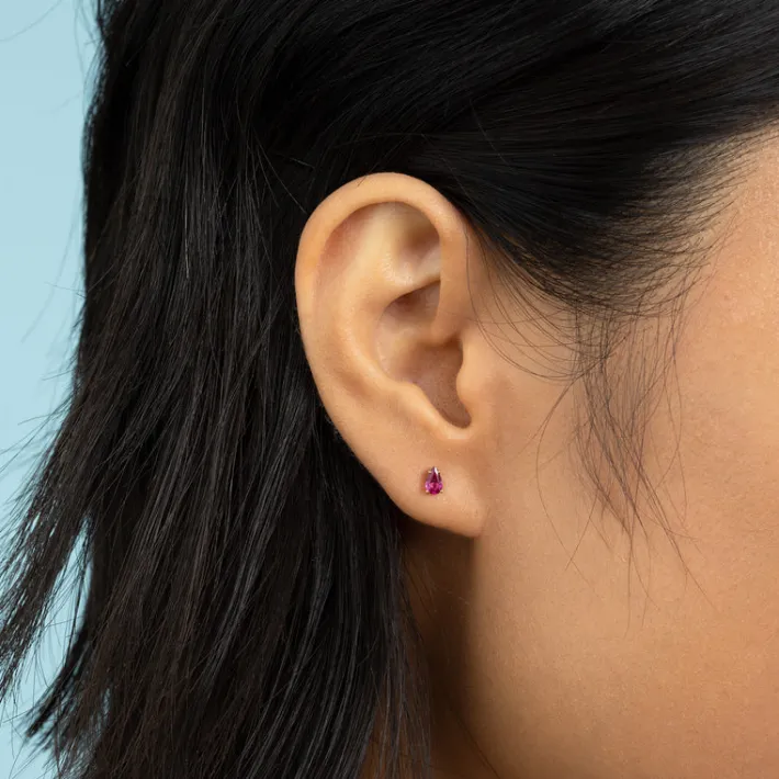 The Last Line Pear Stud Earring