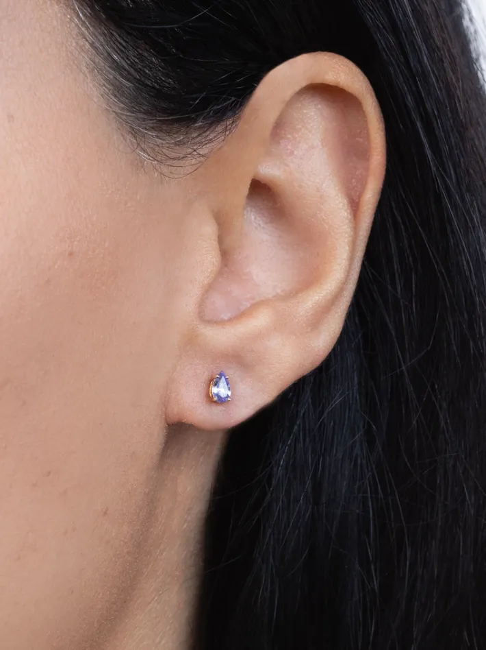 The Last Line Pear Stud Earring