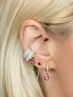 The Last Line Pear Stud Earring