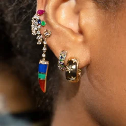 The Last Line Pear Stud Earring