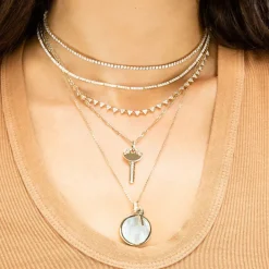The Last Line Perfect Personalized Collar Tennis Necklace