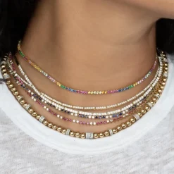The Last Line Perfect Personalized Collar Tennis Necklace
