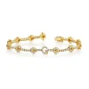 The Last Line Personalized Diamond Flower Tennis Bracelet