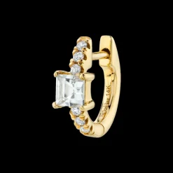 The Last Line Princess Solitaire Pavé Piercing Huggie