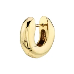 The Last Line Ruby Oval Wide Hoop #4