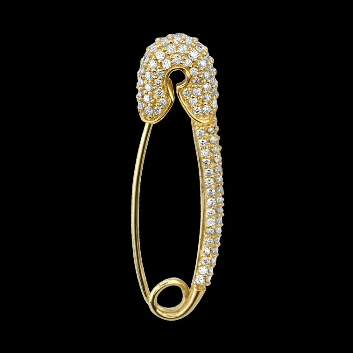 The Last Line Safety Pin Earring