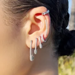 The Last Line Safety Pin Earring