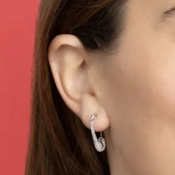 The Last Line Safety Pin Earring