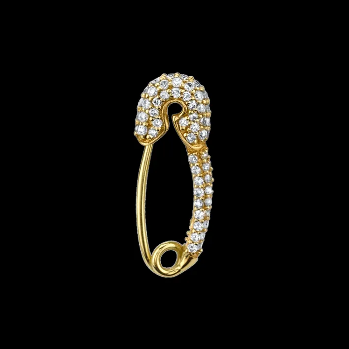 The Last Line Safety Pin Earring