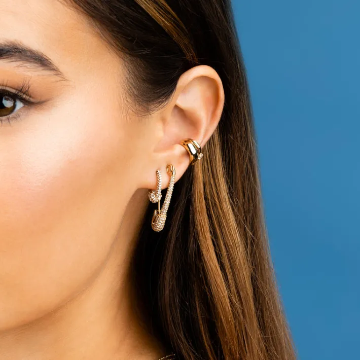 The Last Line Safety Pin Earring