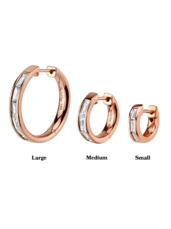 The Last Line Small Baguette Hoop