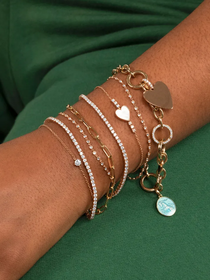 The Last Line Solitaire Chain Bracelet