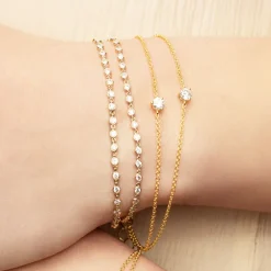 The Last Line Solitaire Chain Bracelet
