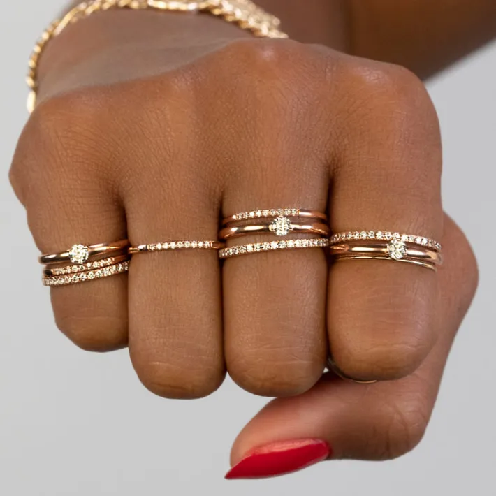 The Last Line Solitaire Ring