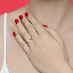 The Last Line Solitaire Ring