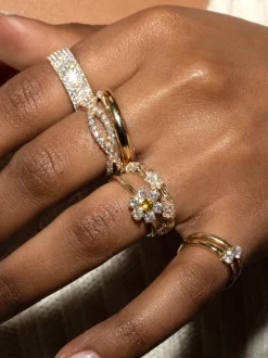 The Last Line Solitaire Ring