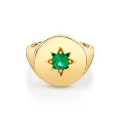 The Last Line Star Set Signet Ring