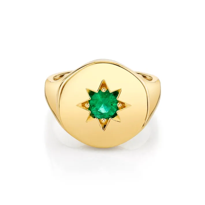 The Last Line Star Set Signet Ring