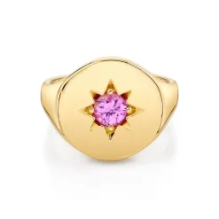 The Last Line Star Set Signet Ring