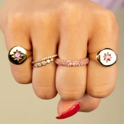 The Last Line Star Set Signet Ring
