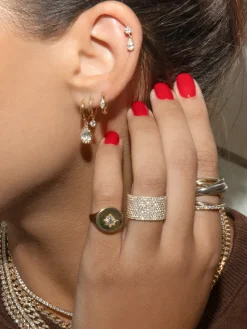 The Last Line Star Set Signet Ring